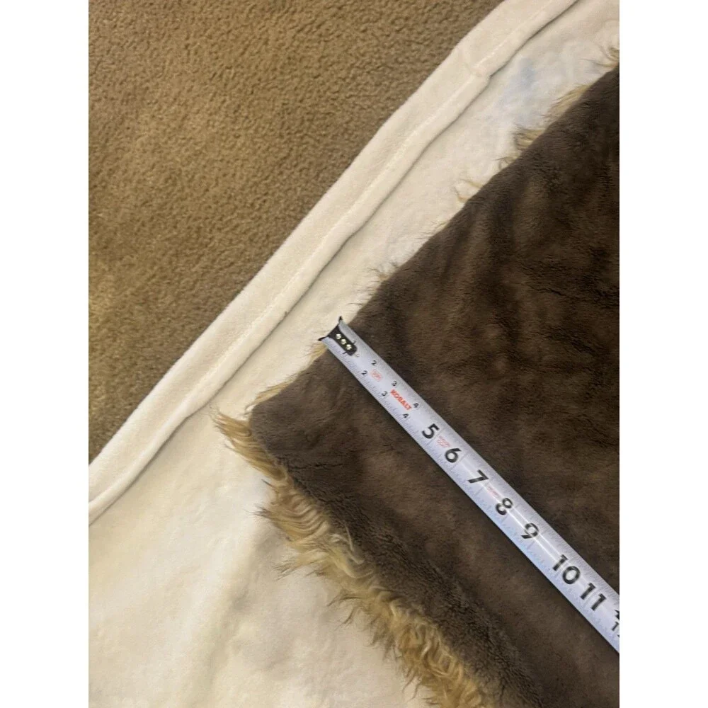 WILD MANNARED Throw  Blanket 58”X 58